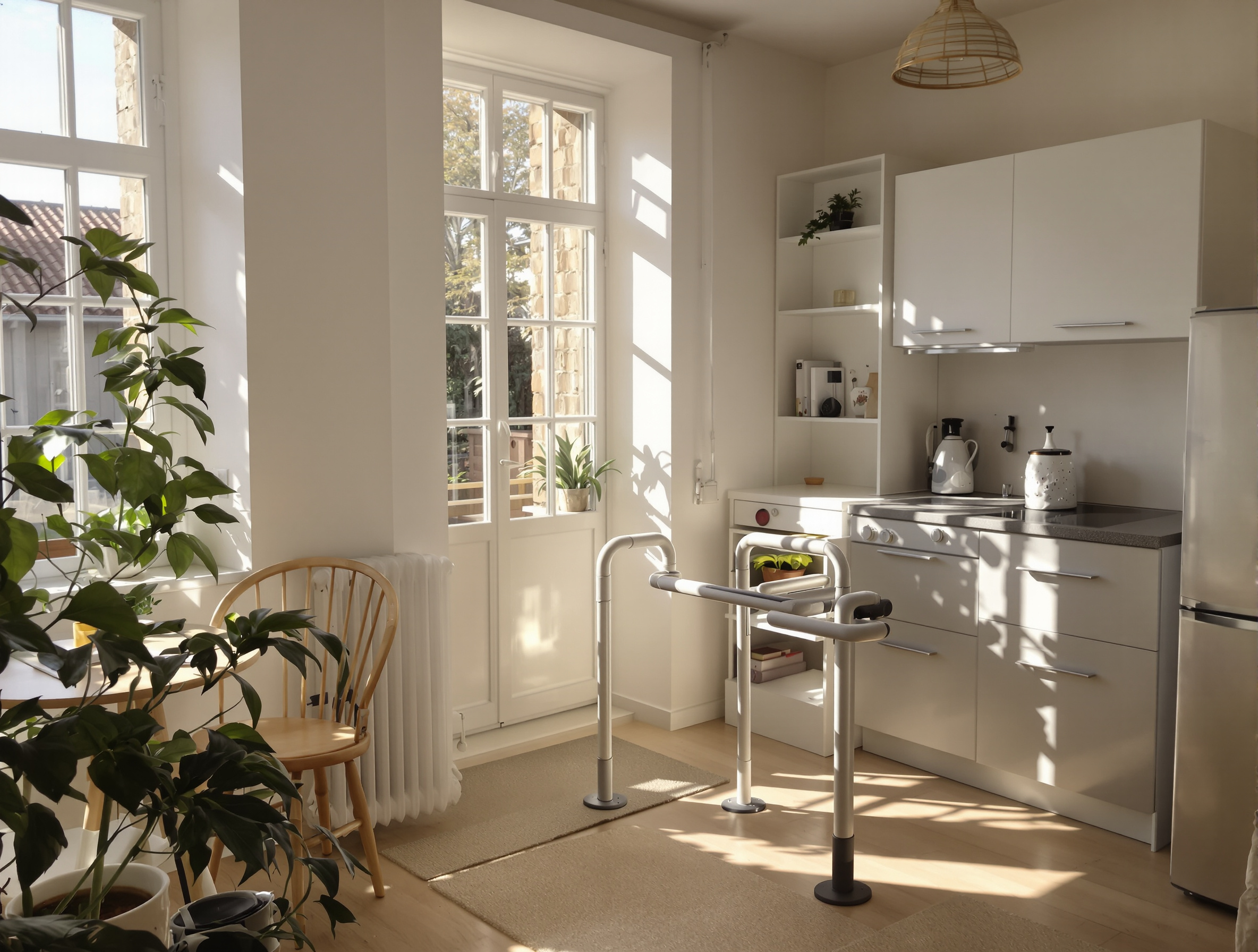 Intérieur d'appartement adapté autonomie dignité
